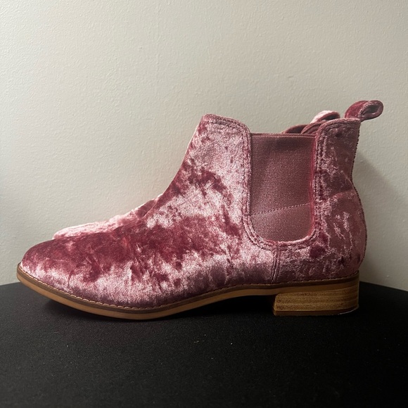 Toms Shoes - Toms Velvet Rose Ankle Booties